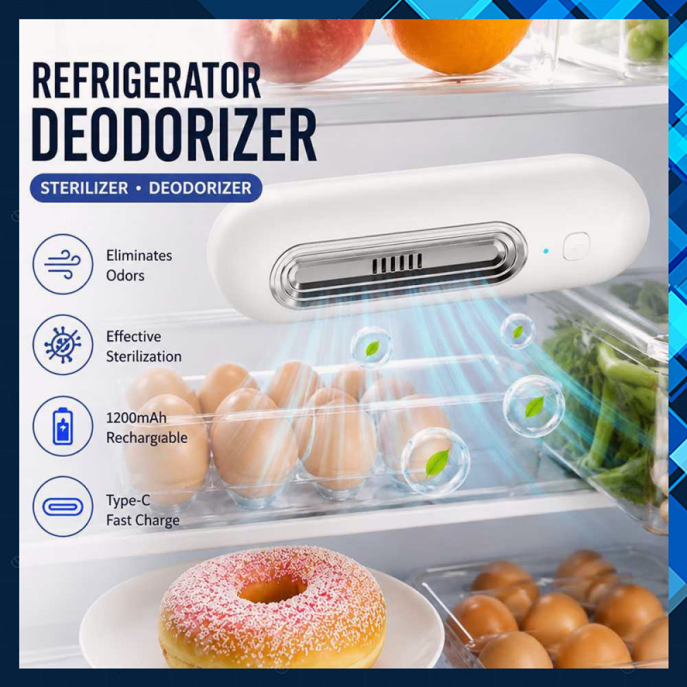 Penghilang Bau Kulkas Sterilizer Deodorizer Refrigerator 1200mAh KN574