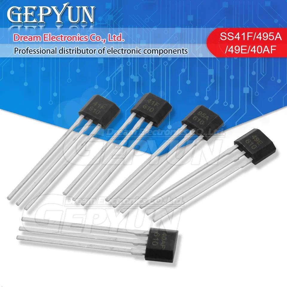 10pcs SS40AF SS41F SS495A SS49E A3144E US1881 US5881 UGN3503 OH137 HAL276 Sensor Hall sensitivitas t