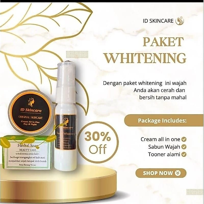 DIJAMIN ORI idglow paket whitening(kulit normal)