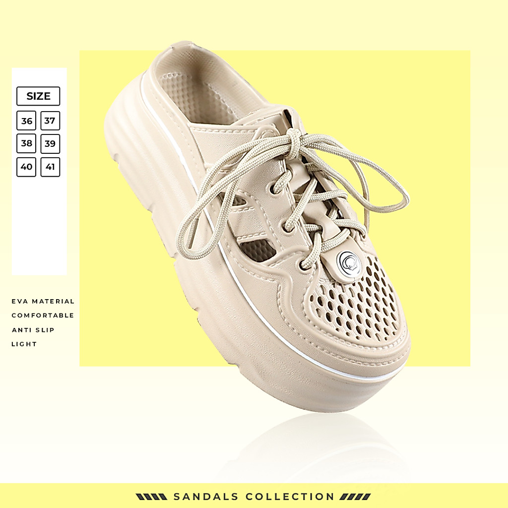 Sandal Selop Wedges Sandal Sepatu Wanita Dewasa & Anak Korean Style Kekinian Anti Slip EVA 2515K/T/M