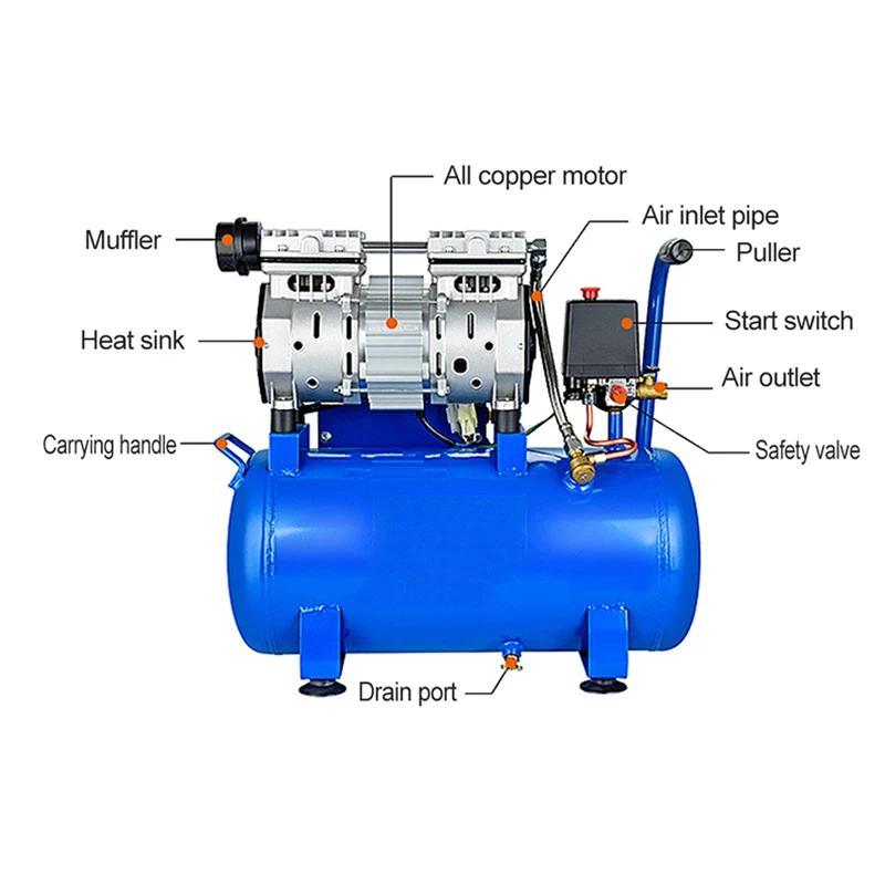 Silent Oil-free Air Compressor Portable Air Compressor Spray Painting high-pressure Air Pump Automot