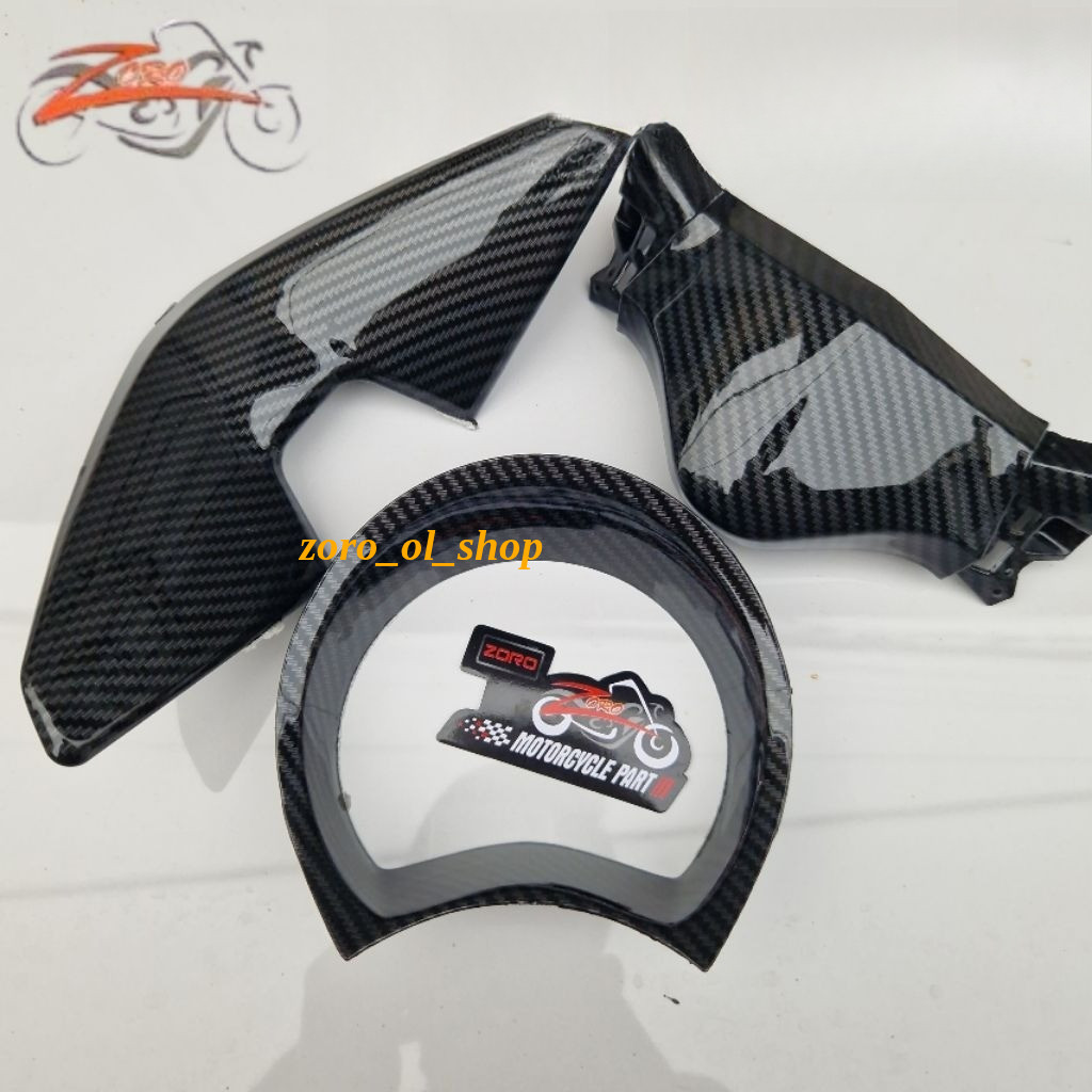 PAKET COVER STANG/SPEEDO/DAGU YAMAHA NMAX OLD 2015-2019 CARBON ZORO IMPORT