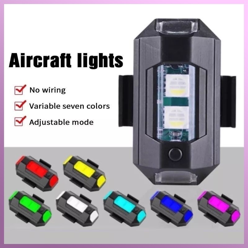 LAMPU LED MODEL PESAWAT KEDAP KEDIP BUAT SEMUA SEPEDA MOTOR WATERPROFF