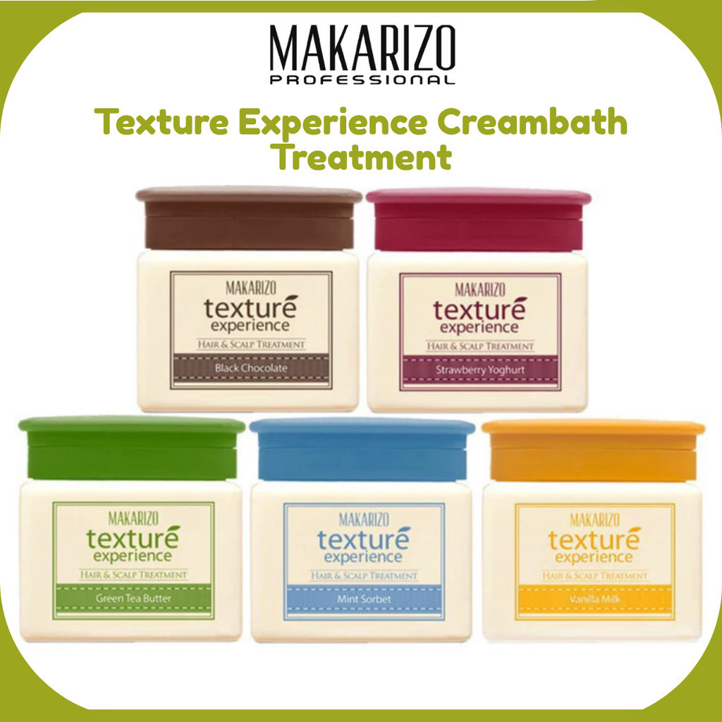 Makarizo Professional Texture Experience Creambath Treatment 500ml/Masker Rambut
