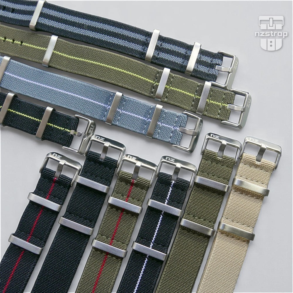 Time|| [EN] Marine Nationale MN Nato Strap Tali Jam Tangan Nylon Elastis Size - 18mm 20mm 22mm