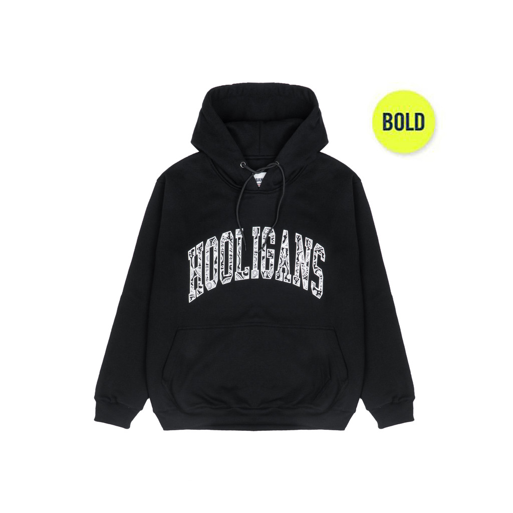 HOOLIGANS Hoodie Bold VAR Paisley - Black