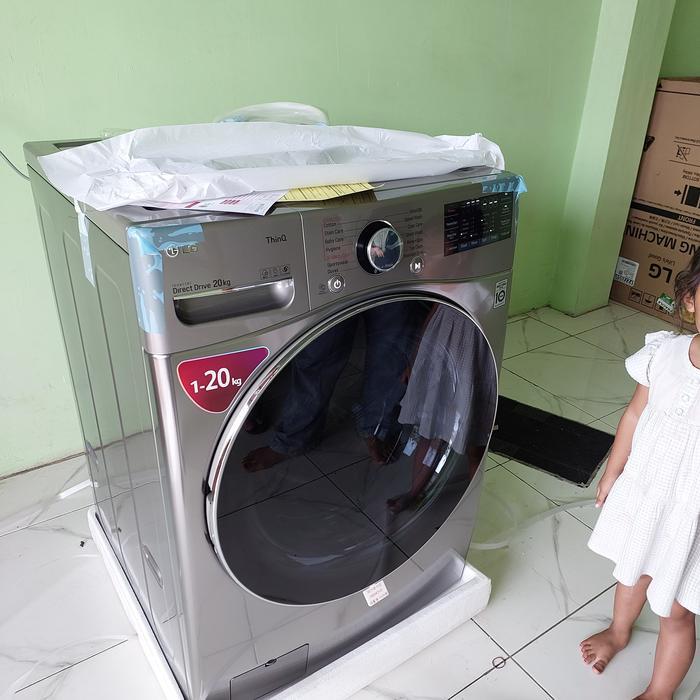 mesin cuci lg 20 kg front loading