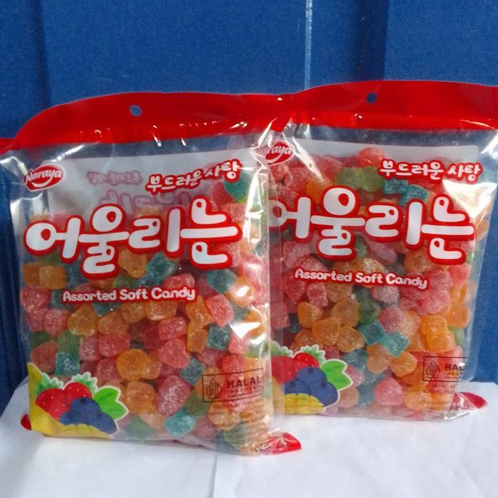 PROMO  permen NARAYA JELLY warna warni 1 kg/naraya assorted soft candy/permen jelly aneka rasa buah