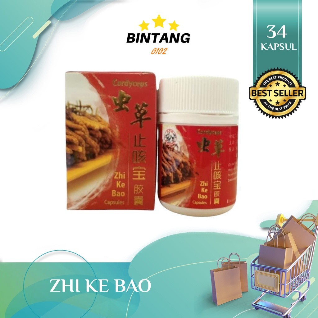 Ampuh Stok Terbatas zhi ke bao Obat batuk sesak napas asma zhikebao Cordyceps zhi ke bao