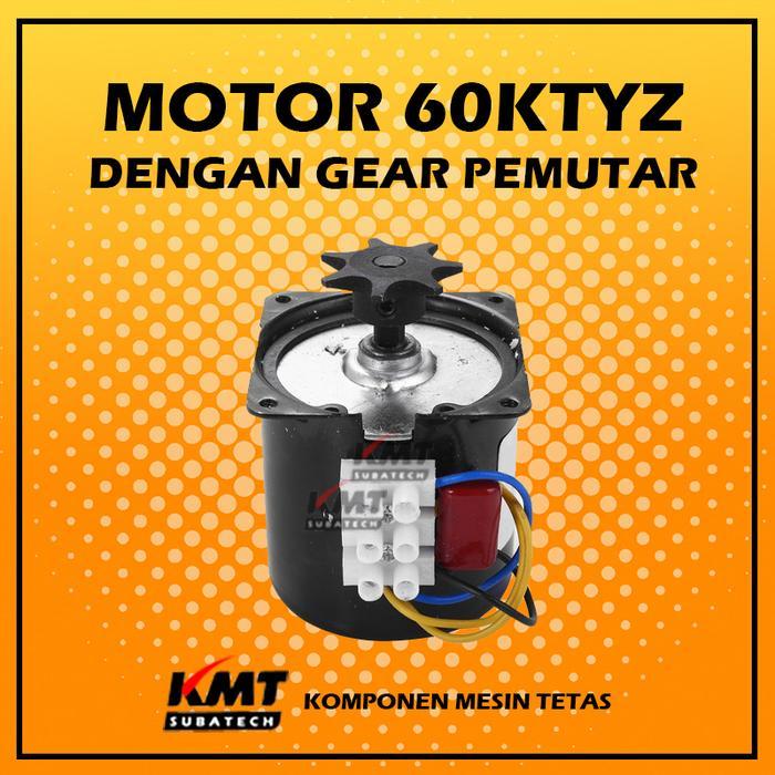 Motor Dinamo Synchronous 60KTYZ 2.5RPM untuk Rak Ayun Mesin Tetas Full Otomatis - Motor 60KTYZ w/gea