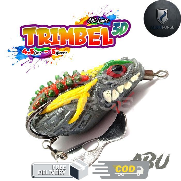 Lure TRIMBEL 3D Blade Berisik Abi Lure Soft Frog softfrog soft frog - Abu