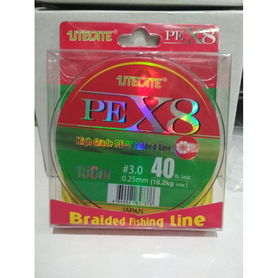 Senar Pe 3.0 Utecate X8 Braided Line 150M Japan - PE 5.0