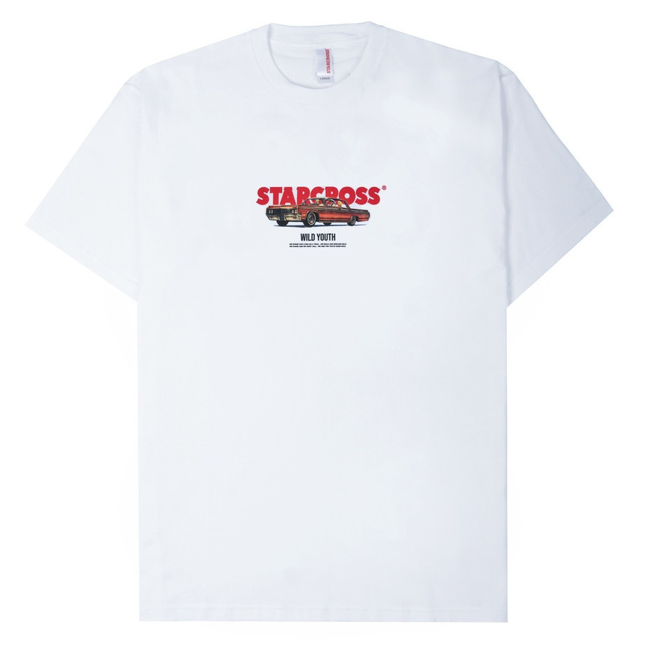 STARCROSS Kaos Pria - IMPALA - White Original 100% Katun