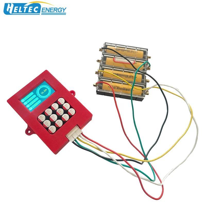 Heltecbms 5A penyeimbang aktif Lipo/lifepo4 4s 6s 8s dengan Tampilan Tegangan 12V Baterai Lithium Tr