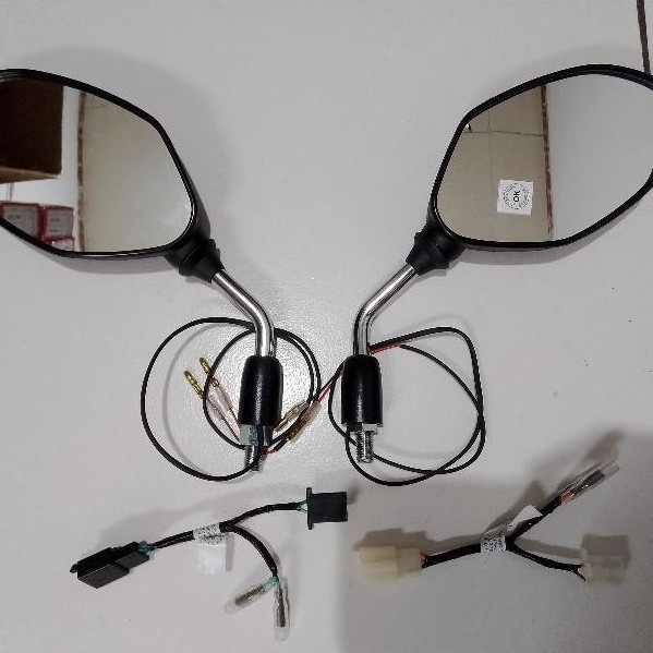 terbaru baru ori ahm - spion lampu menyala spion led (beat, genio, vario, dll)