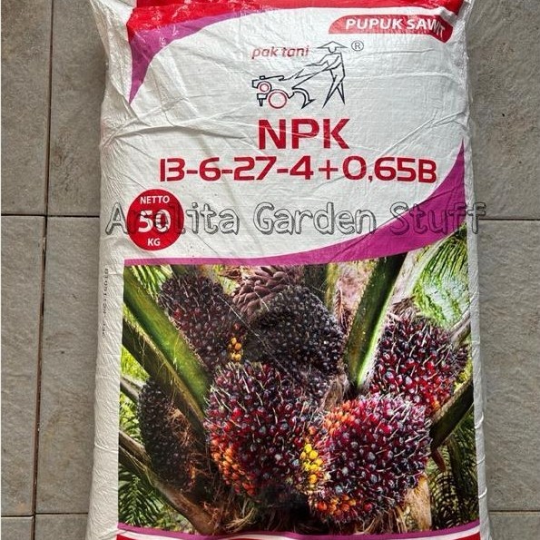Ready Pupuk Sawit NPK 13.6.27.4 Pak Tani 50kg