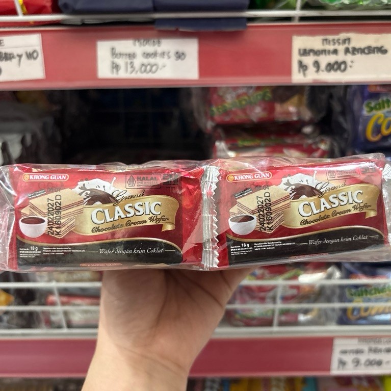KHONG GUAN CLASSIC WAFER RENCENG 18g x 10pcs