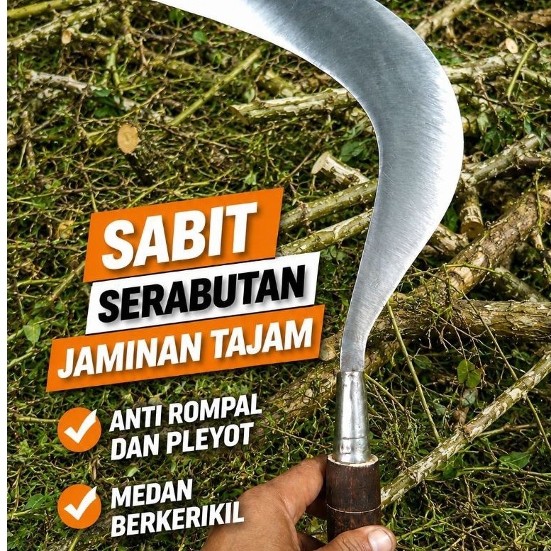sabit/arit serabutan/ramban rumput kecil/medan berkerikil ( SUPER KUAT )