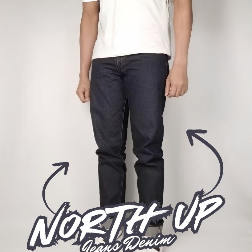 NORTH UP DENIM Celana Jeans Denim / Levis Pria Original