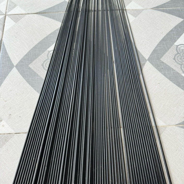 BAHAN JORAN CARBON SOLID CARBON SUTET PANJANG 1 METER (SUDAH BUBUT SUDAH CAT)