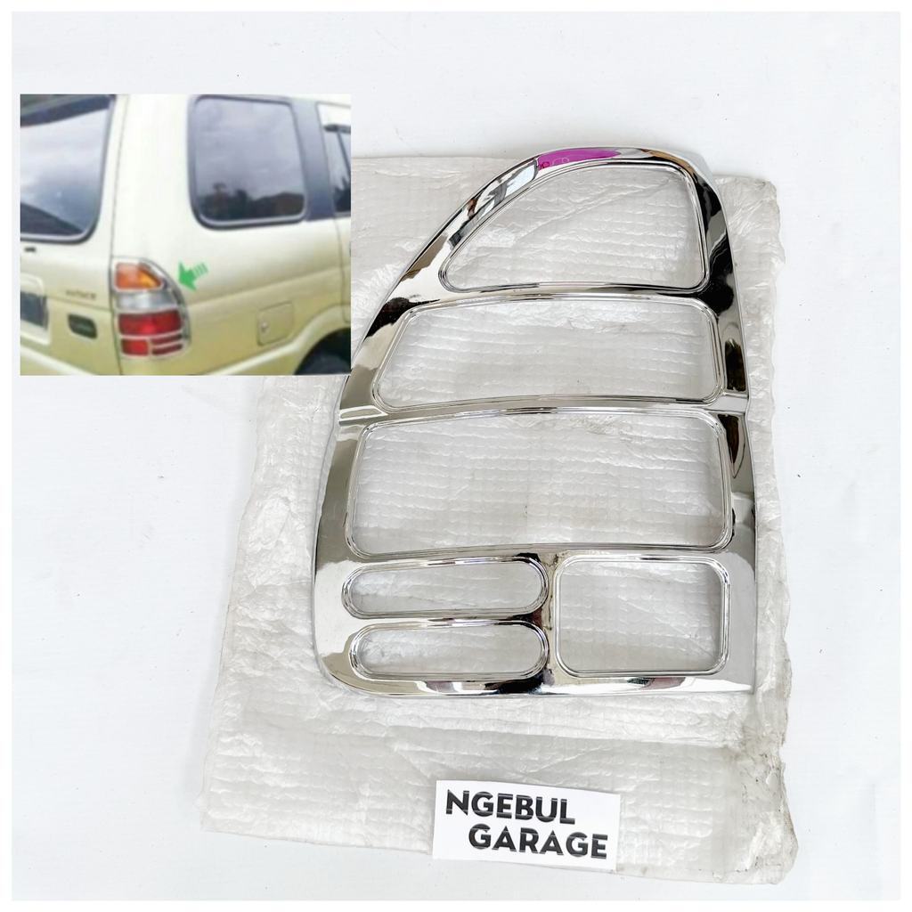 Garnish Cover Lampu Belakang Panther Kapsul KIRI CHROME ISUZU