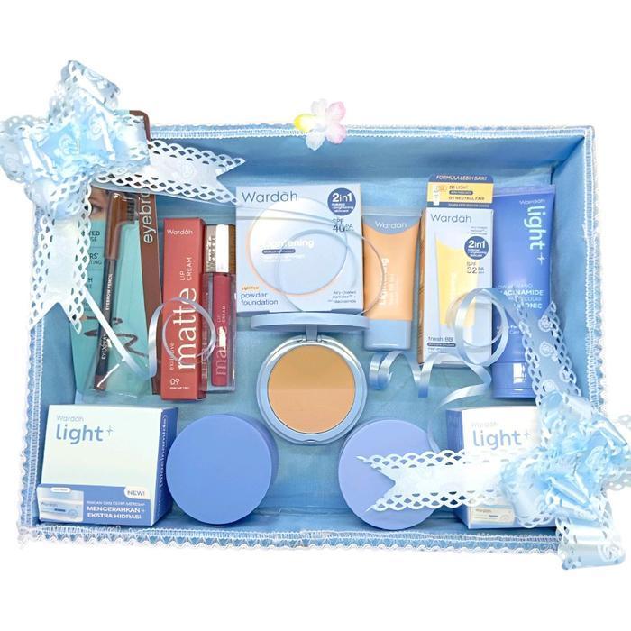 [WTTZ0015] Wardah Seserahan/ Paket Hampers Wardah/ Kosmetik Seserahan Set Box - Paket 1