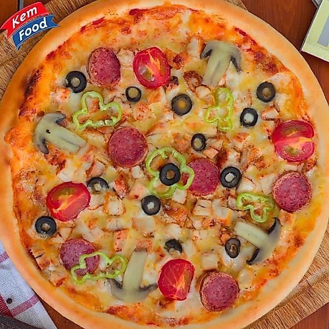 Siapsajikan- Villa Beef Pepperoni Topping Pizza, Roti Dan Kue - 5Gr