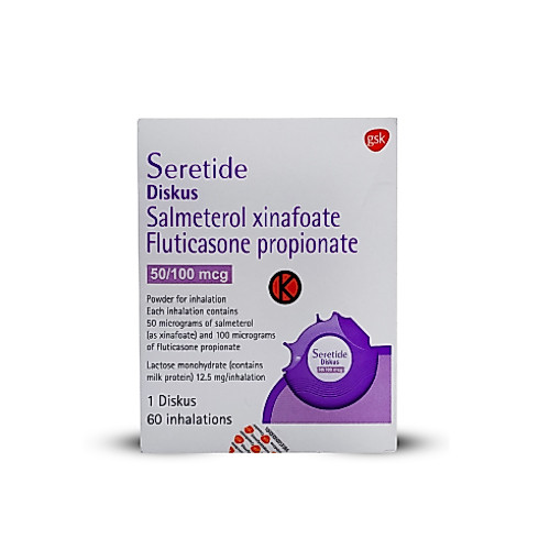 SERETIDE DISKUS 50/100 INHALER 1 DISKUS @ 60 DOSIS