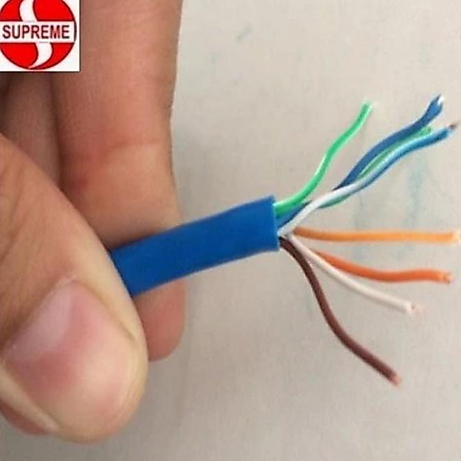 Murah Kabel Utp Lan Jaringan Supreme Cat 5 E 305 Meter Biru / Utp Data Cat 5