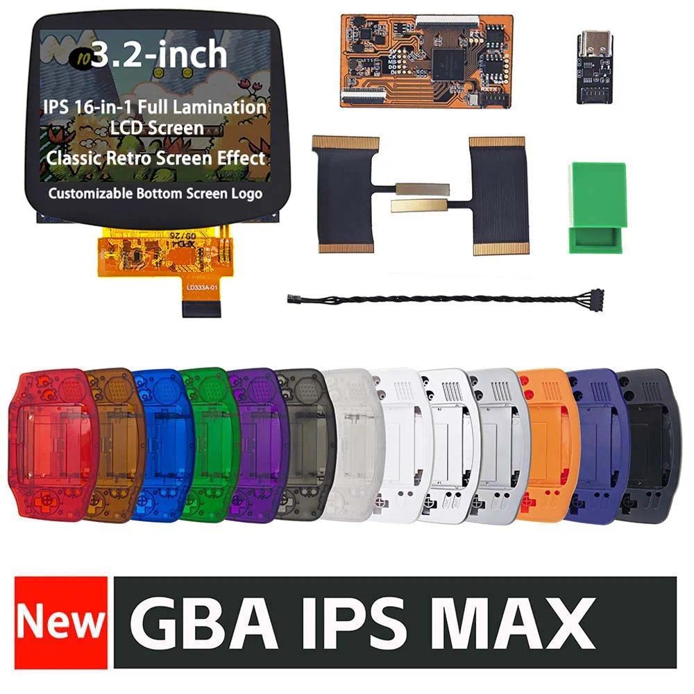 3.2-inch IPS MAX Laminated LCD Screen Kits With Dedicated Shell For GameBoy Advance GBA Custom Scree