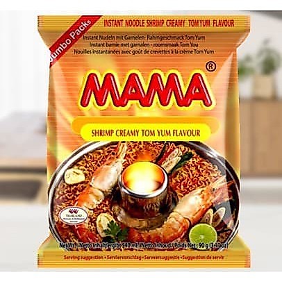 Mie instan MAMA Shrimp Tom Yum CREAMY 90g Thailand Kuah Santan