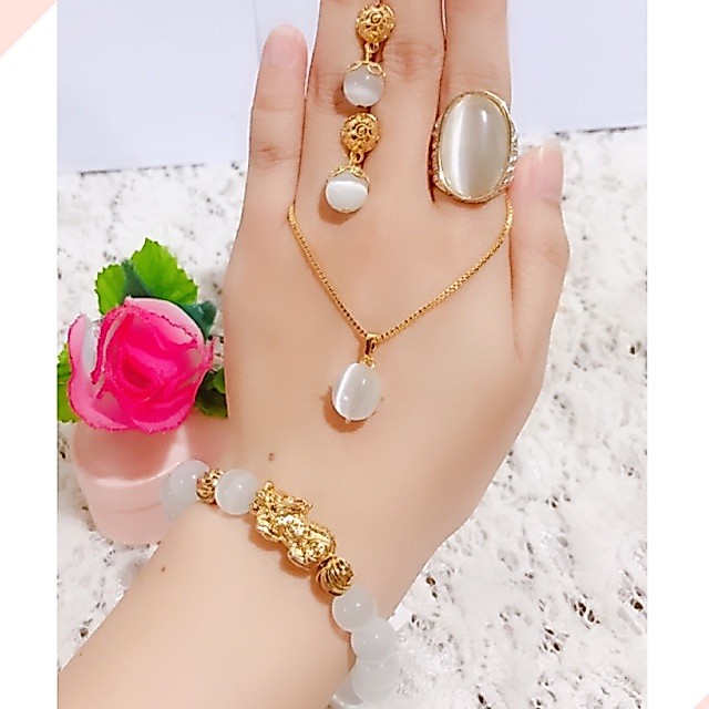 set giok gelang giok asli kalung giok permata putih 88