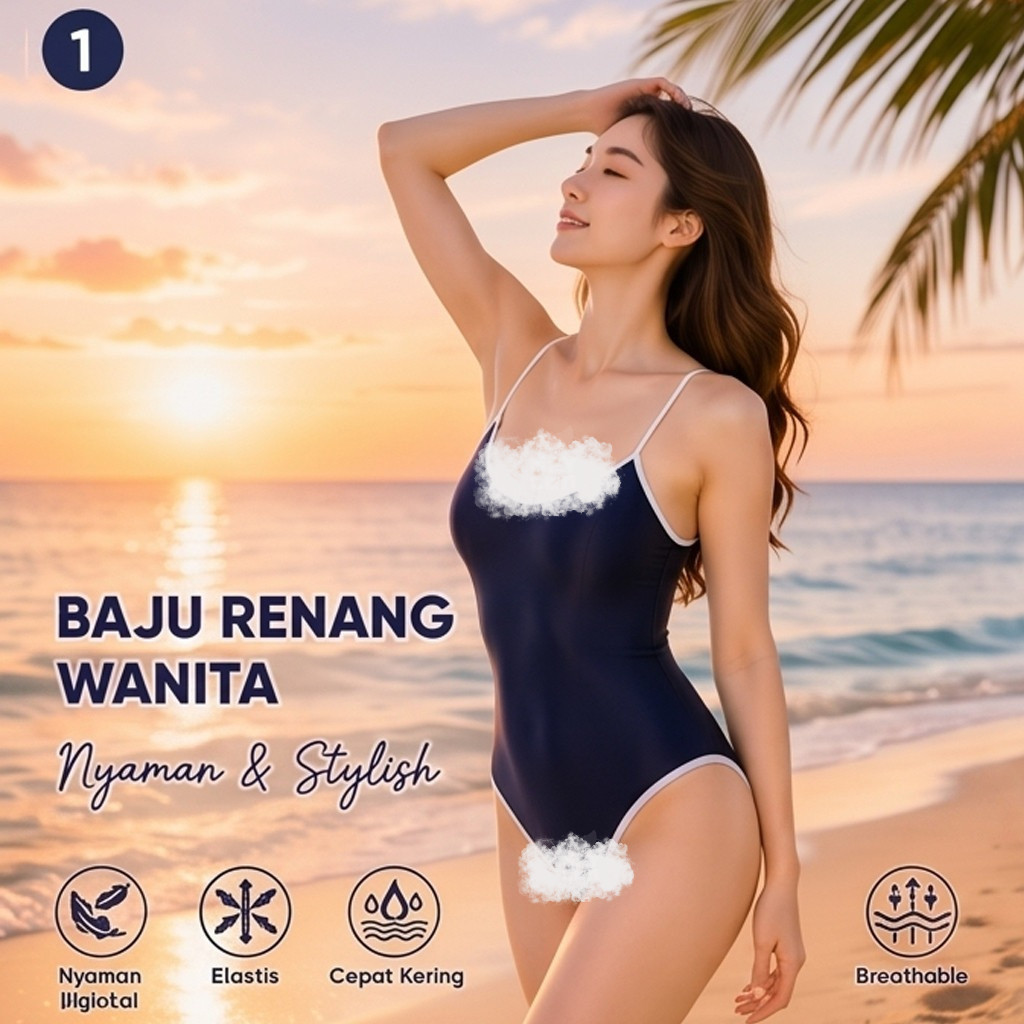 Lingerie Sexy Seragam Renang Seksi Klasik Jepang Bahan Breathable COD Promo Spesial Ready