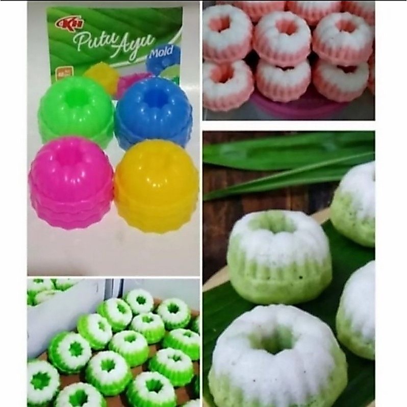 12 pcs cetakan kue putu ayu bulat 1 lusin KH