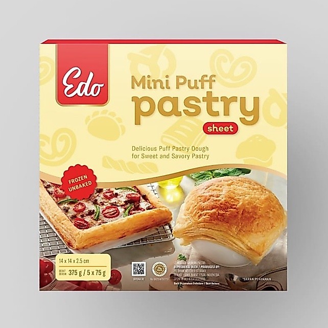 Edo Mini Puff Pastry 375 Gr / Kulit Zuppa Soup