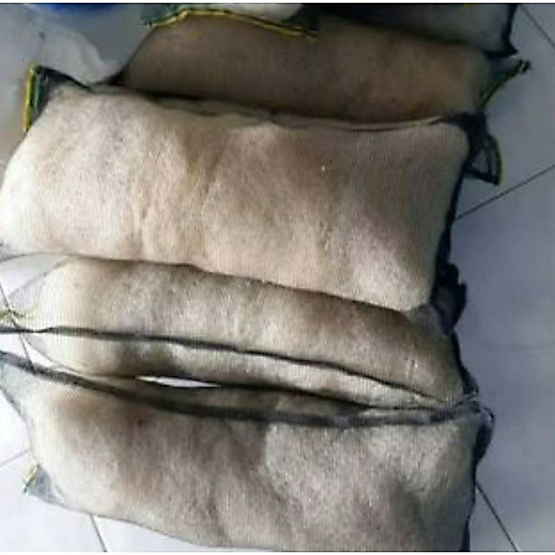 1kg jaring nelayan plus kantong waring media filter kolam dan akuarium pengganti japmat / bioball / 