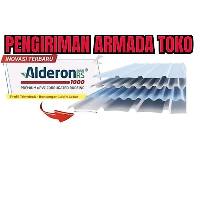 atap UPVC Alderon 1 layer RS1000 original