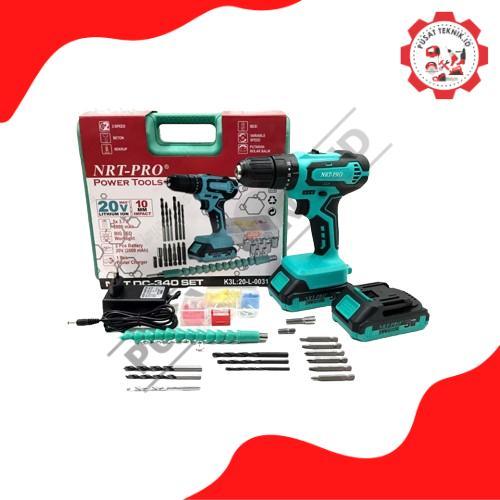 Bor Baterai NRT Pro 340 Set/Bor Cordless NRT Pro 340 DC Set