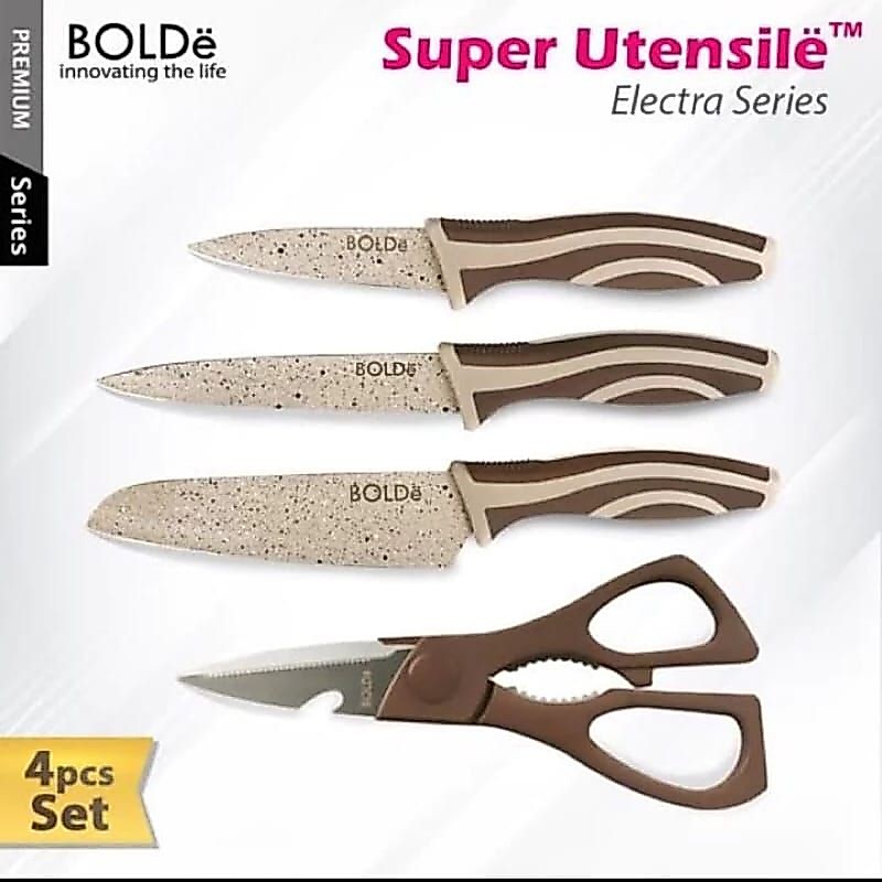 Pisau Set Bolde Knife Bolde Super Utensile Electra Series Bolde Set Pisau

