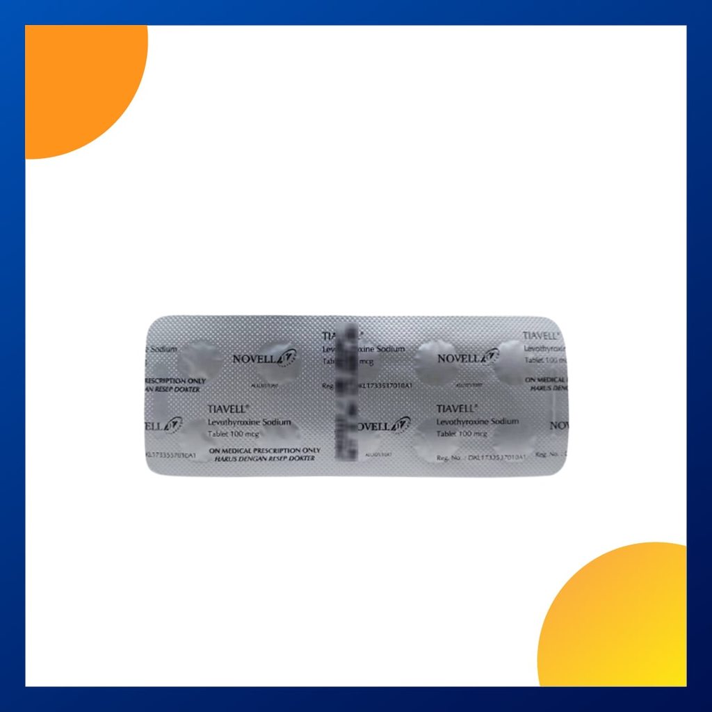 TIAVELL 100 MG 1 BLISTER @ 10 TABLET