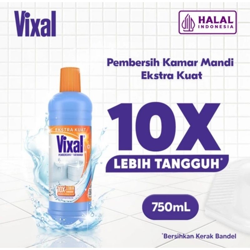 Vixal Pembersih Porselen Kamar Mandi Anti Kerak Toilet Noda 780ml