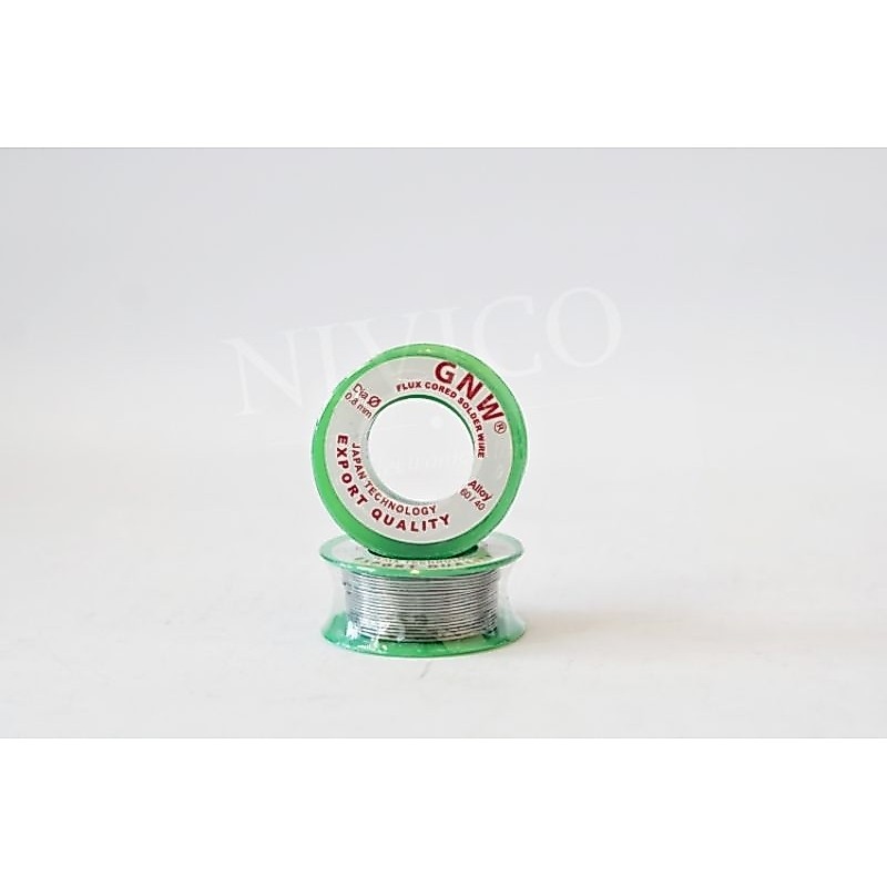 Timah Solder GNW FLUX CORED SOLDER WIRE rol kecil