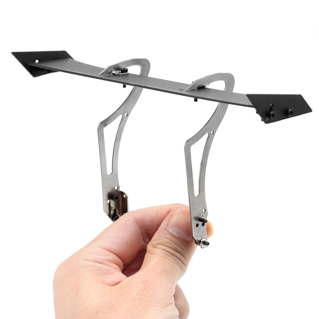 Rear Spoiler Metal Tail Wing with Mounting Kit for Racing Rally Drift Car TAMIYA TT01 TT02 XV01 PTG 