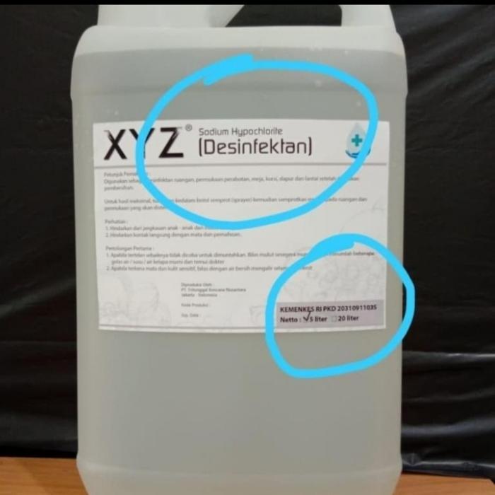 disinfektan xyz 5 liter original/disinfektan 5 liter LINK KHUSUS GOJEK