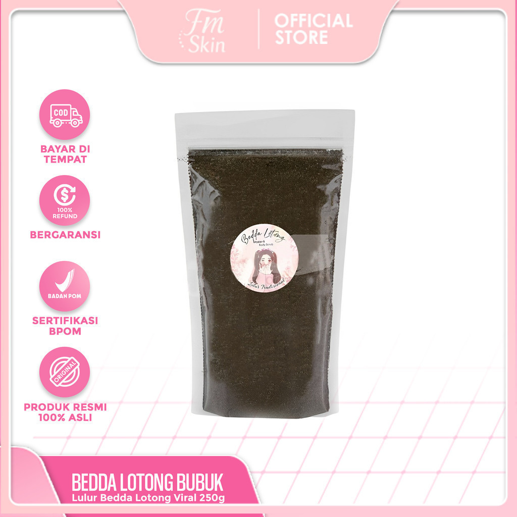 FS  - 250gr BEDAK LOTONG BUBUK/LULUR BEDDA LOTONG / BEDAK LOTONG KHAS BUGIS