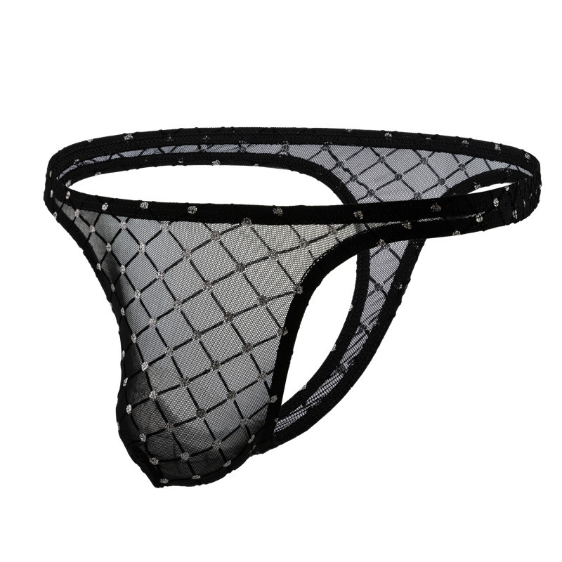 Celana Dalam Thongs Pria Kain Semi Transparent DF21 Men Underwear Thongs