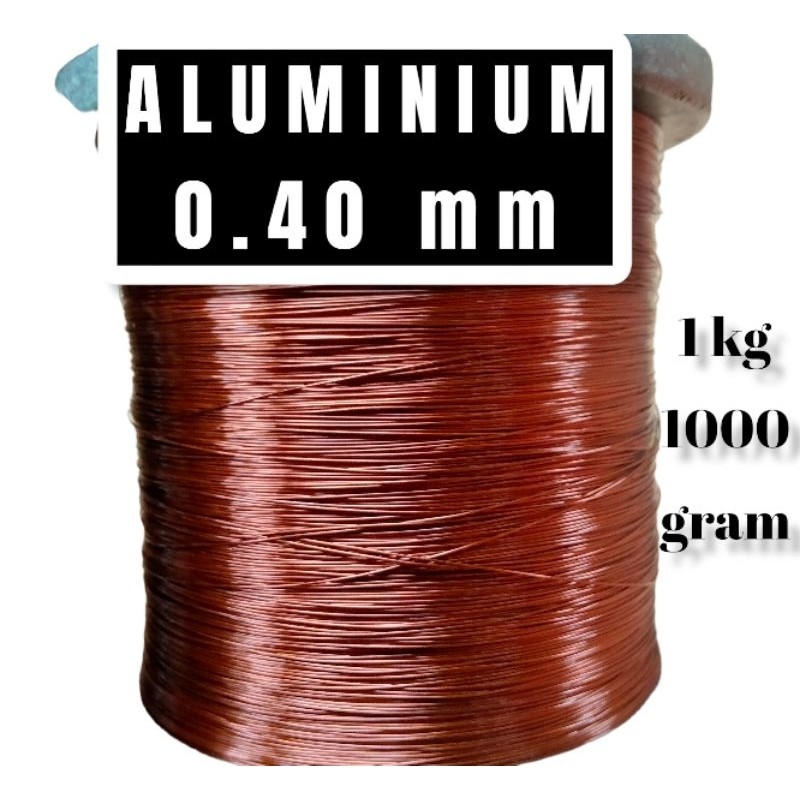 kawat email ALUMINIUM 0.40 mm per 1 kg