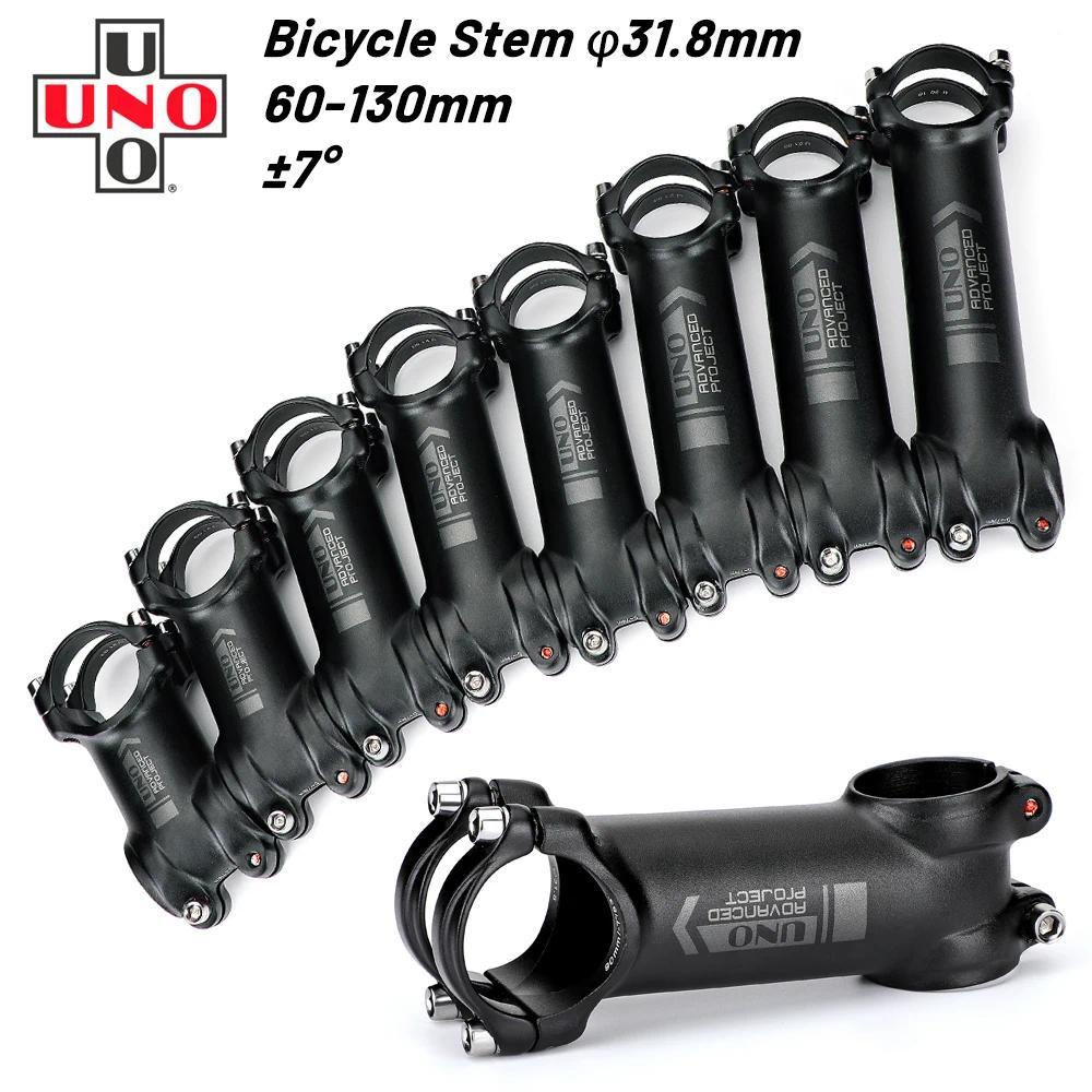 UNO 7075 Alu Road Bike Stem 7 Degree MTB Bicycle Stem 31.8x60/70/80/90/100/110/120/130mm Kalloy Stem