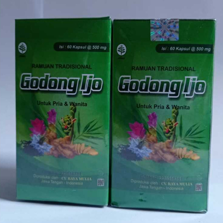 ( ORIGINAL ASLI PIL ) GODONG IJO Kapsul Herbal Alami BPOM Penunjang Kebugaran tubuh Dan kenyamanan A