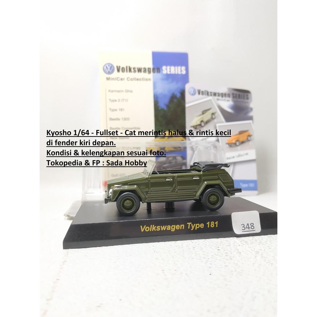 Kyosho 1/64 Volkswagen Type 181 Hijau Fullset Motuba